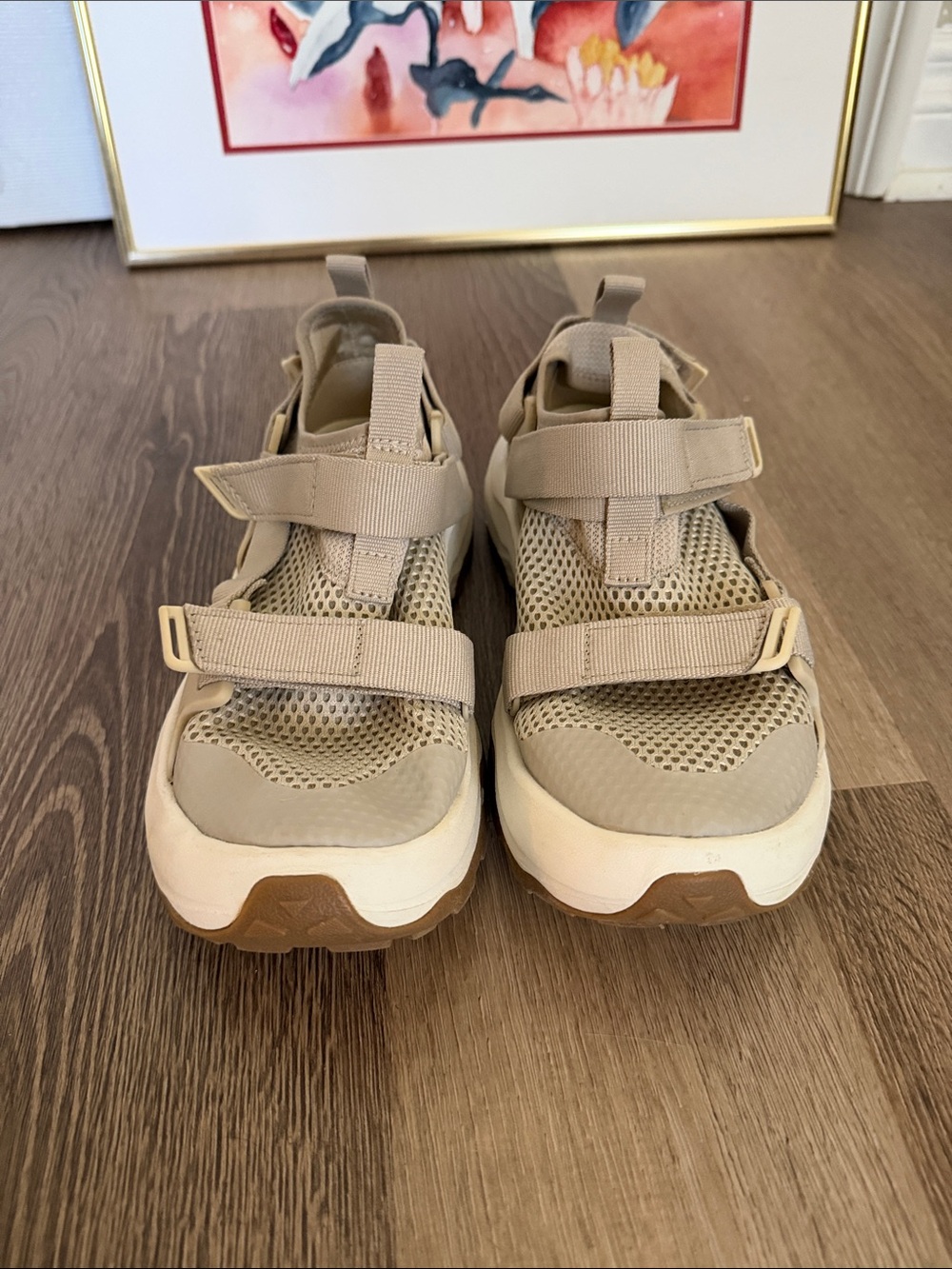 Teva Beige Sport Sandals with White Sole - Picture 9 of 9
